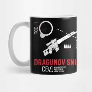 Dragunov sniper rifle on dark Mug